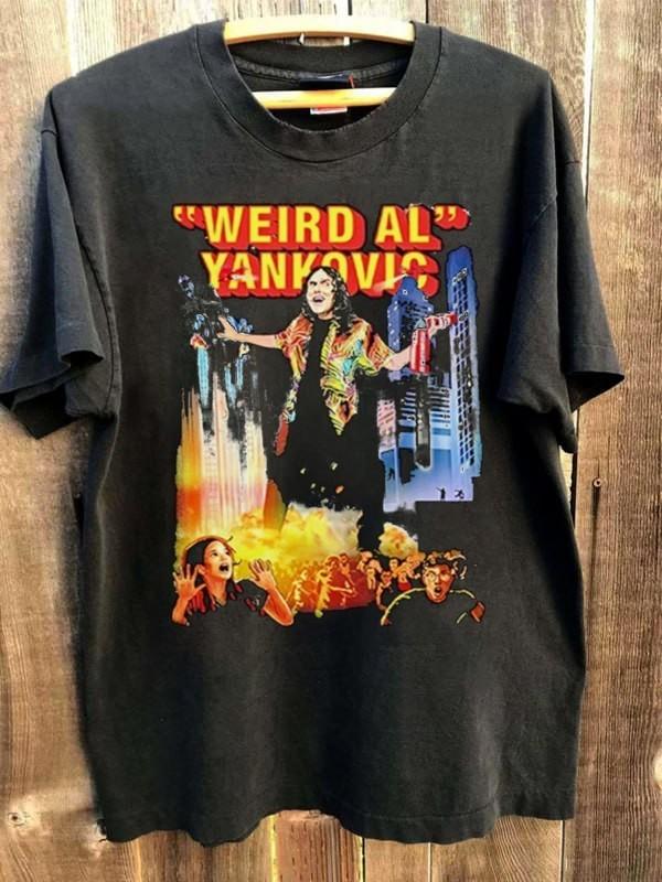 Weird Al Yankovic Bigger Weirder Tour 2025 short sleeve black shirt KV40645 Unisex T-Shirt M