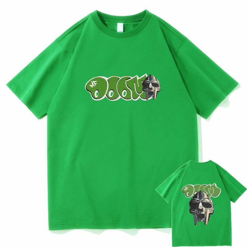 Rapper Mf Doom Madlib Madvillain Maske Grafik T-Shirts Herrenmode Vintage Trend T-Shirts Herren Damen Hip Hop Übergroßes T-Shirt
