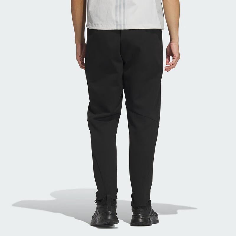 Adidas SS25 Wuzong Series Casual Soft Skin-Friendly Fashion Knitted Sports Pants Men Bottoms Black JZ4190