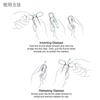 Nose Clip-on Reading Glasses Folding Legless Ultralight Keychain Glasses Men Women Mini Portable Presbyopic Glasses