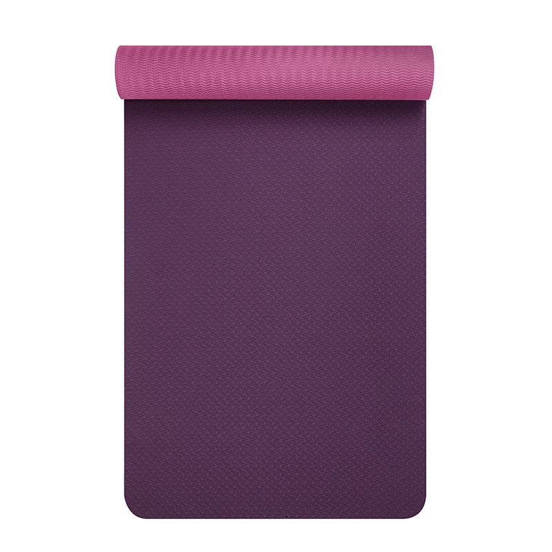 TPE Yoga Mat 6MM Dual Color Thickened Widened and Extended TPE Anti Slip Mat for Girls Fitness Dance Safety and Environmental Protection Mat