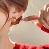 Silver Needle New Chinese Simple Diamond-encrusted Lucky Bag Fringed Earrings, Earrings, Exquisite Versatile Earrings