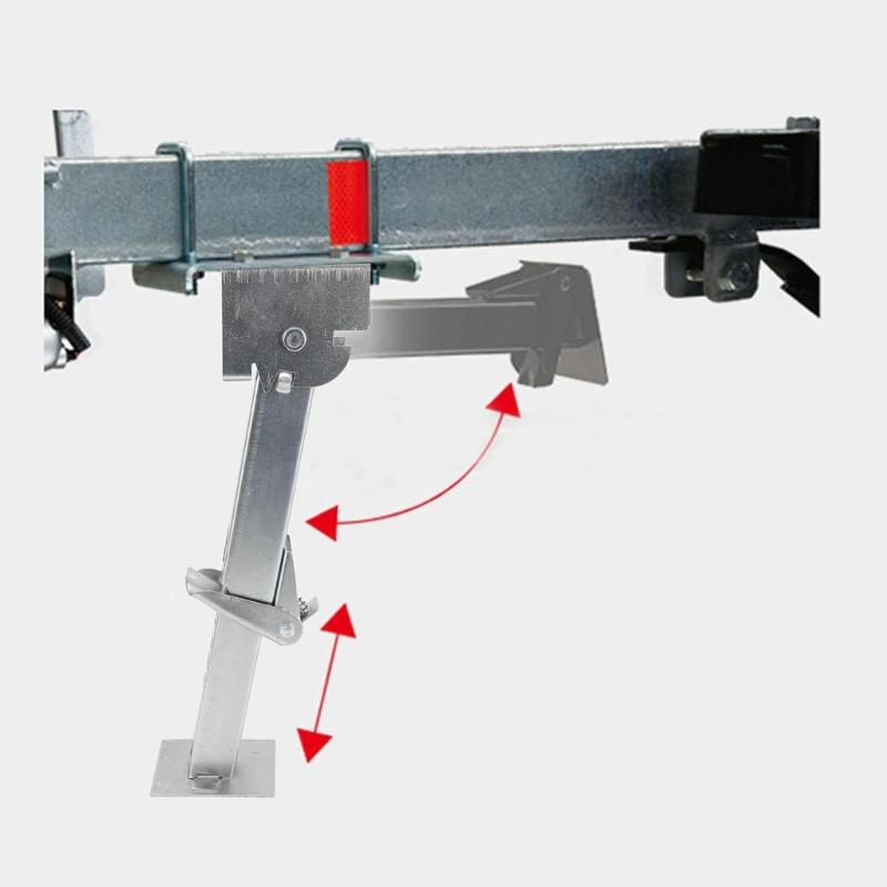 Adjustable Motorhomes Trailer Stabilizer Jacking 12-18 Inch Height Galvanized Steell Support Leg Quick Installation Kit