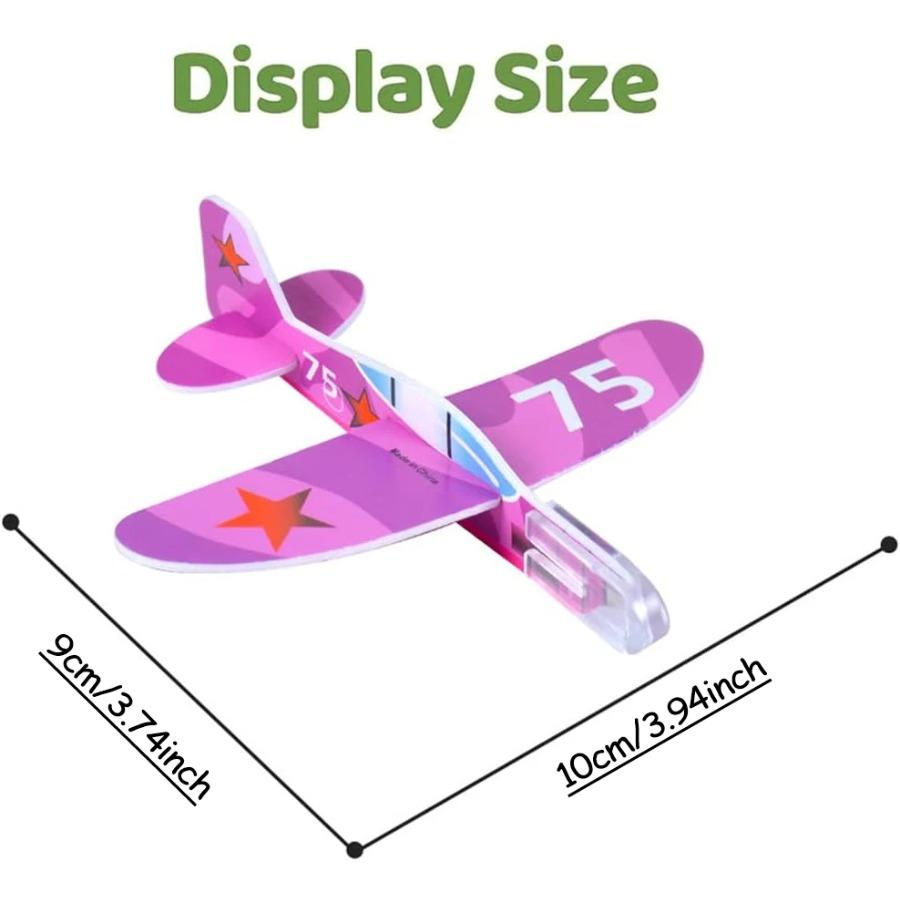 50Pcs Kids Party Supplies DIY Multicolor Foam Airplane Boys Birthday Party Souvenirs Pinata Filler Kindergarten Prize Toys