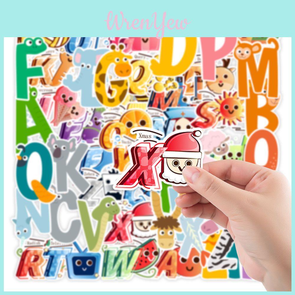 Adhesive Alphabet Lore Stickers For Luggage Case/trolley Decor 52pcs