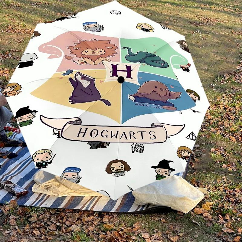 1PC Warner Hogwarts Harry Potter Umbrella-8-Rib Reinforced, Automatic Open, Lightweight-A113