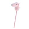 Hobby Horse Stick Toy 70cm Plush and PVC Cartoon Simulated Plush Handcrafted Hobby Horse Pink