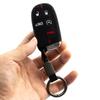 2x Silicone Car Key Fob Cover Case Holder Keychain For Jeep Grand Cherokee Renegade Compass Dodge Charger Challenger Durango