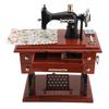 Pozytywka Maszyna do Szycia Nakręcana Ręcznie Pozytywka Zabytkowa Maszyna do Szycia Dekoracja Biurka