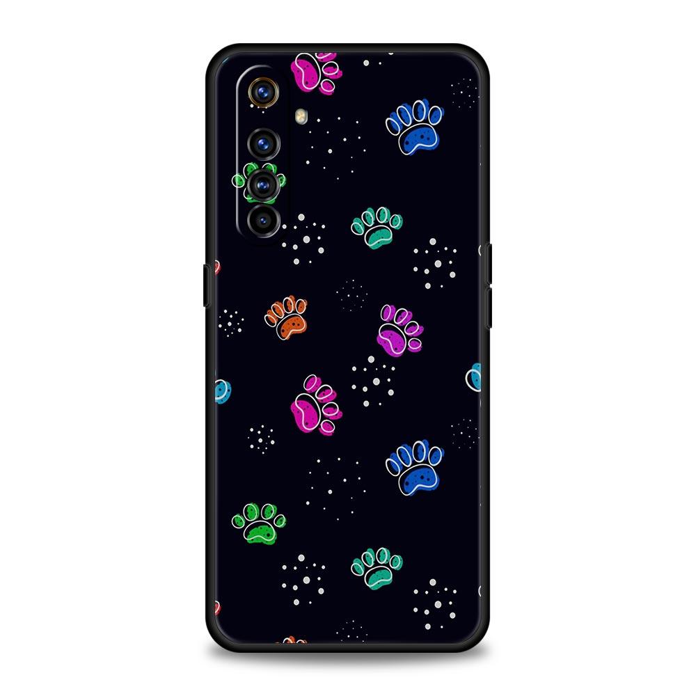 

Милый чехол для телефона Cat Dog Paw Love для Realme 12 11 10 9 8 5G 7 6 GT5 GT3 GT2 Pro Plus C21 C11 C25 C35 GT Neo 2 3 3T 5 GT Neo2 (3T)