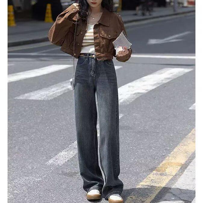 Women's Short Denim Cardigan - New 2025 Korean Style, Loose Fit, Retro, Versatile for Spring and Autumn