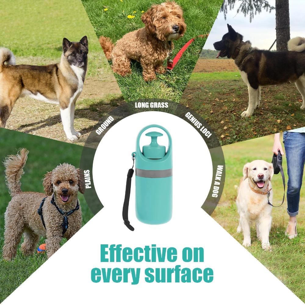 1PC Portable Dog Pooper Scooper Outdoor Pet Waste Pick-up Cleaner Built-in Garbage Bag Handheld Pet Poop Grabber No Touch Design