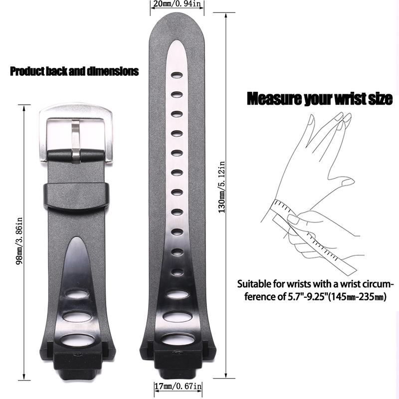 Rubber Black Strap SS0S4723000 for Suunto Observer SR X6HRM DEC19 P45 Men's Sports Watch Wristband Bracelet Accessories