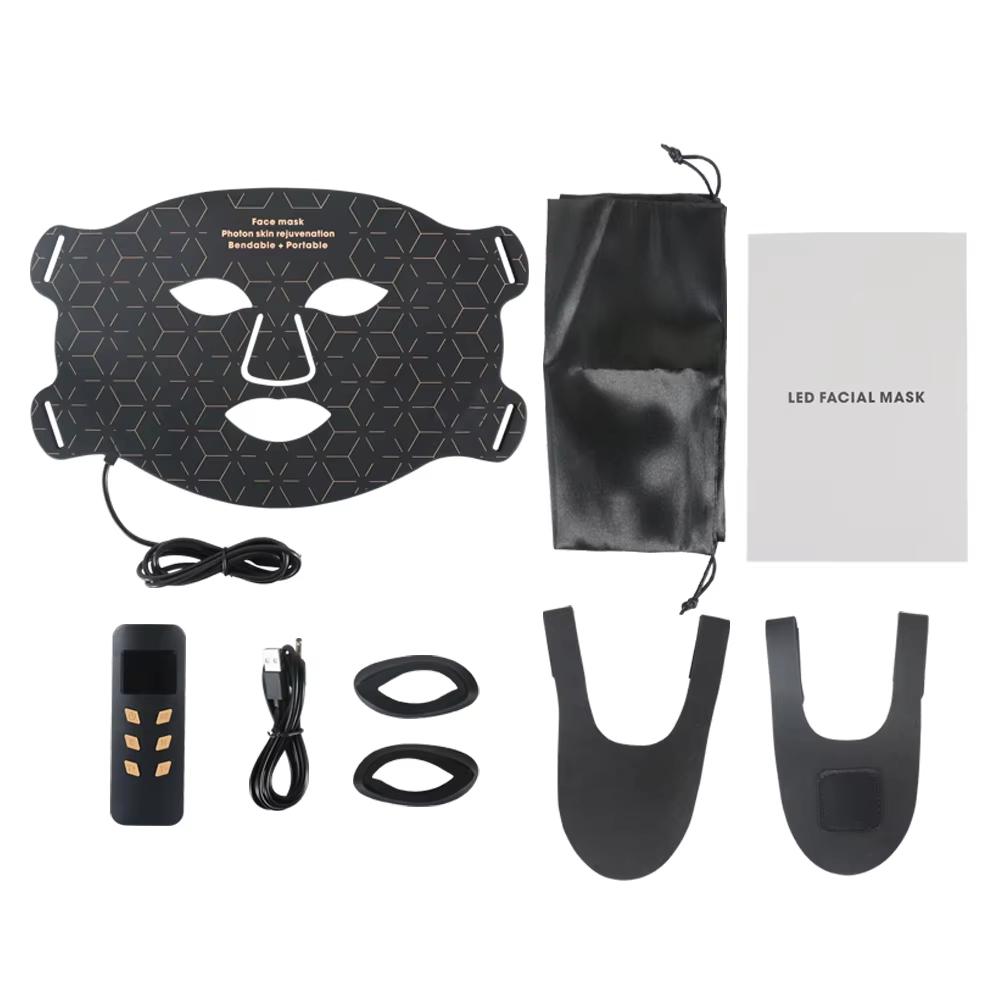 

Led Mask Photon Mask For Red Lights Infrared Light,Skin care Face care Facial led mask 4 colors Home use Beauty Face чёрный