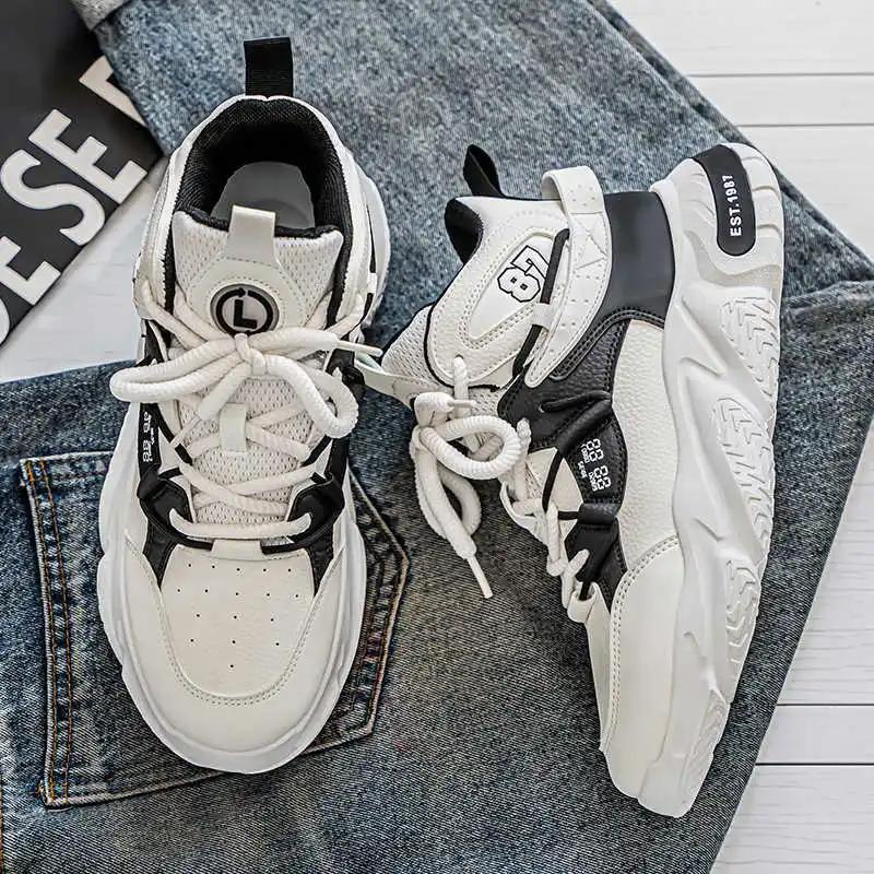 Fashion Rubber Sole Big Sole Green Boot Casual Autumn Men's Sneakers Skate Shoes Mens Sports Pas Cher Life Top Sale Athlete