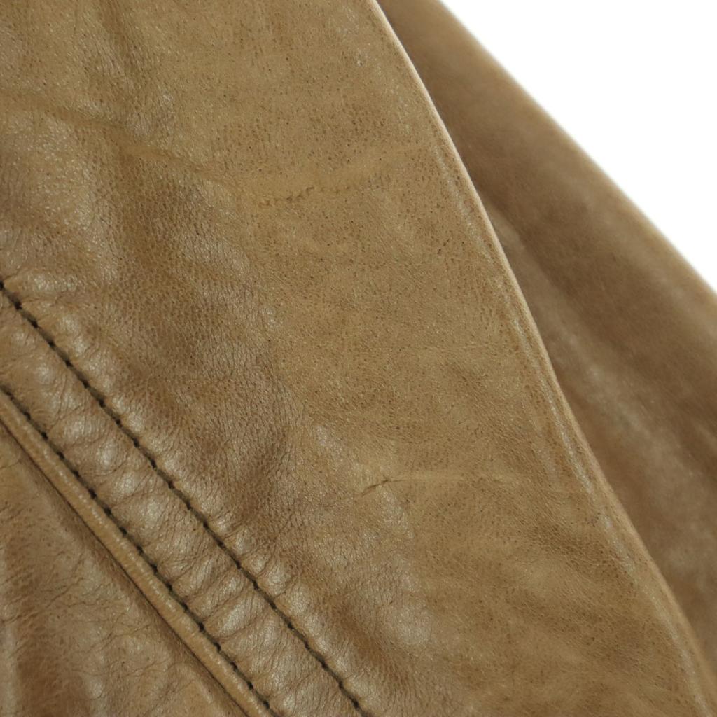 GRACE CONTINENTAL Langarm Kapuzen Ledermantel 36 Braun Schafleder Damen Gebraucht