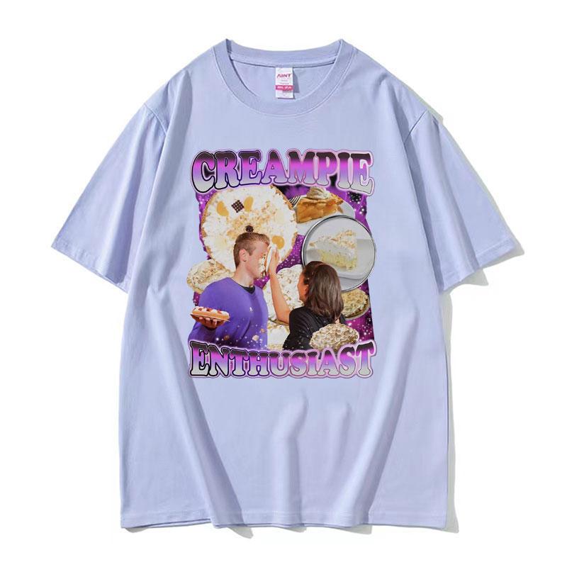 Funny Creampie Enthusiast Meme T Shirt Summer Fashion Vintage Short Sleeve Tshirts Men Women 100 Cotton Oversized Tshirt Tops