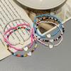 Small Glasses Beads Bracelet for Girl Women Nature shell Love Heart Hand Jewelry Gift for Friend