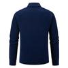 Men's Casual Solid Color Thickened Sweater, New Men's Stand-up Collar Semi-zipper Fitted Knitted Sweater