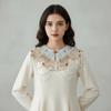 Detachable Hanfu Collar Embroidered Shirt Fake Collar Elegant Shoulder Collar  Cloth