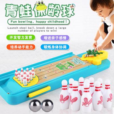Kutu Oyunları, Zeka Oyuncakları, Çocuk Bowlingi, Kurbağa Mancınıkla Top Atma Oyuncakları, Mini, Masa Üstü Atış Oyunları