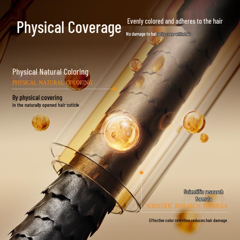 PAZT 8-Core Disposable Hair Coloring Pen 20ml with Comb, Temporary Gray Hair Cover, No Fade