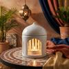 Traditional Candle Base Ceramic Tealight Candlestick Islamic Lantern Candle Holder  Eid Mubarak