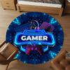 1pc Gamer Round Chair mat Area Rug - Non-Slip, Floor Mat for Office, Bedroom, and Indoor Decor c1125619