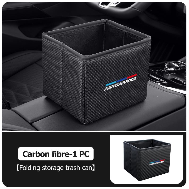 CLT1 Portable Car Trash Bin Garbage Can Foldable Waste Storage Basket For BMW E91 E92 E60 F10 F30 E39 E36 E87 X1 X3 X5 E70 E46 E90