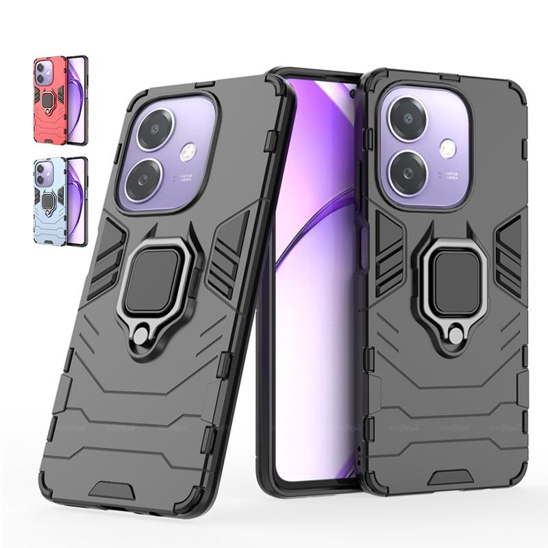 For OPPO A3 Cover For OPPO A3 Capas New Shockproof PC Armor Phone Bumper Back PC Armor Holder Ring Magnetic Fundas OPPO A3 A 3