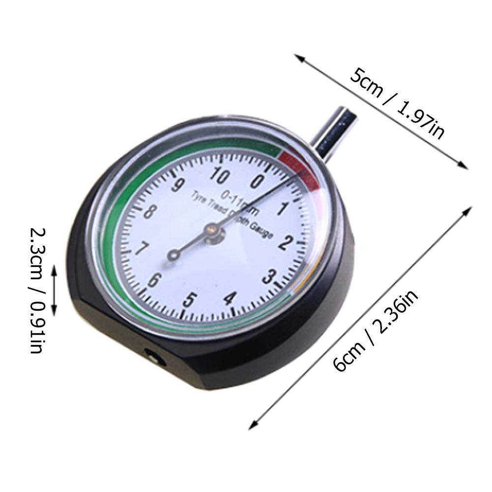 Tire Tread Depth Gauge Car Tire Tread Meter Measurer High Accuracy Tyre Measure Tool Brake With Storage Bag Auto Accessories