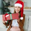 Fashionable Santa Hat Christmas Hat Soft Comfortable Hat Adult Santa Hat for Memorable Holiday Parties