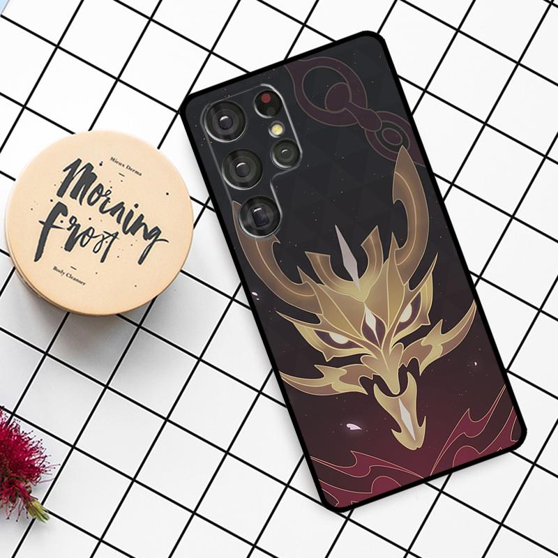 Anime Genshin Impact Case For Samsung Galaxy S25 Ultra S20 S21 S22 S23 S24 Ultra S9 S10 Plus S25 FE Phone Cover