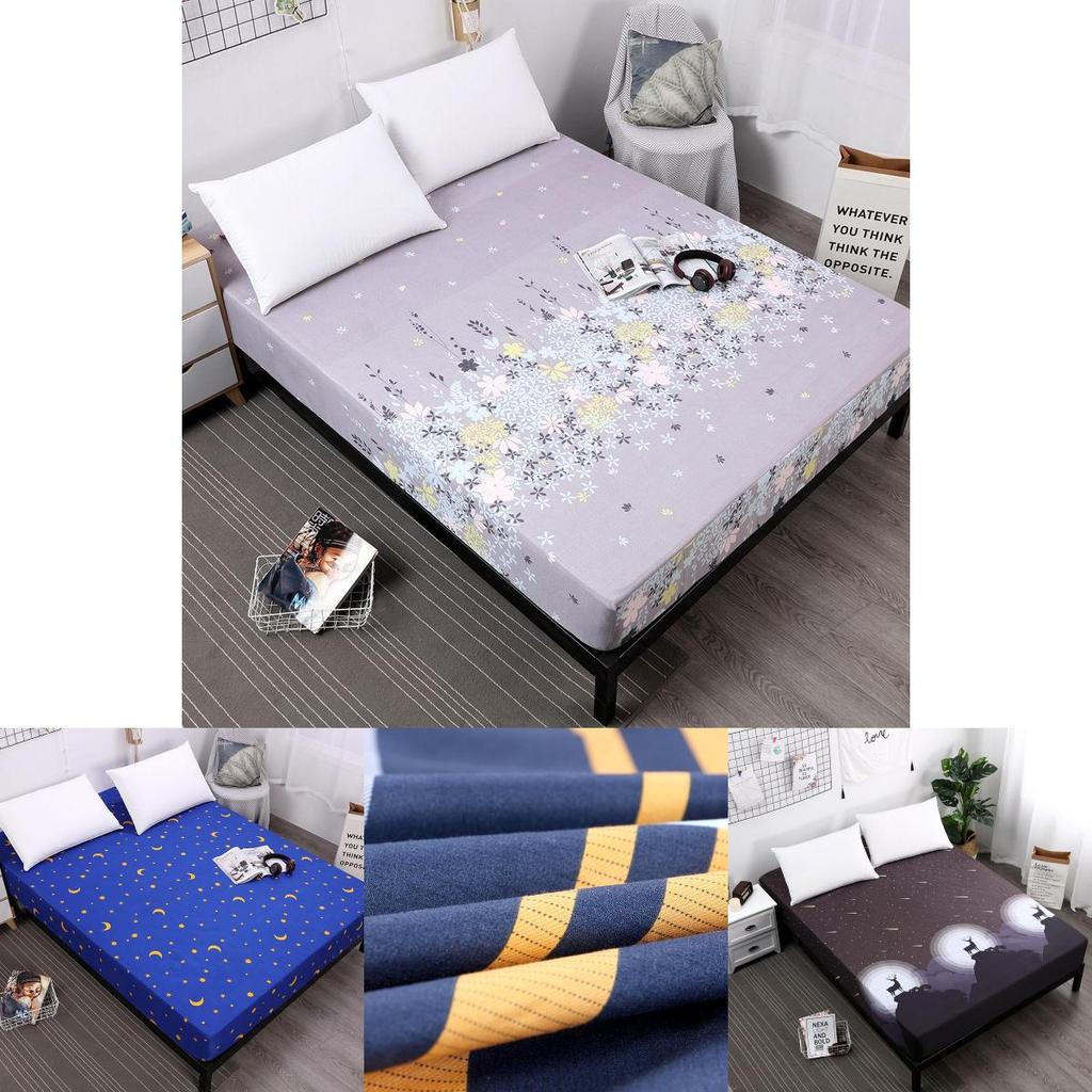 Luxurious Floral Waterproof Mattress Protective Cover For Ultimate Bed Hygiene 30cm Depth