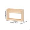 Wooden Floating Bookshelf Books Stand Decor Sturdy Fashion Picture Frame Holder Wall Mounted Shelf