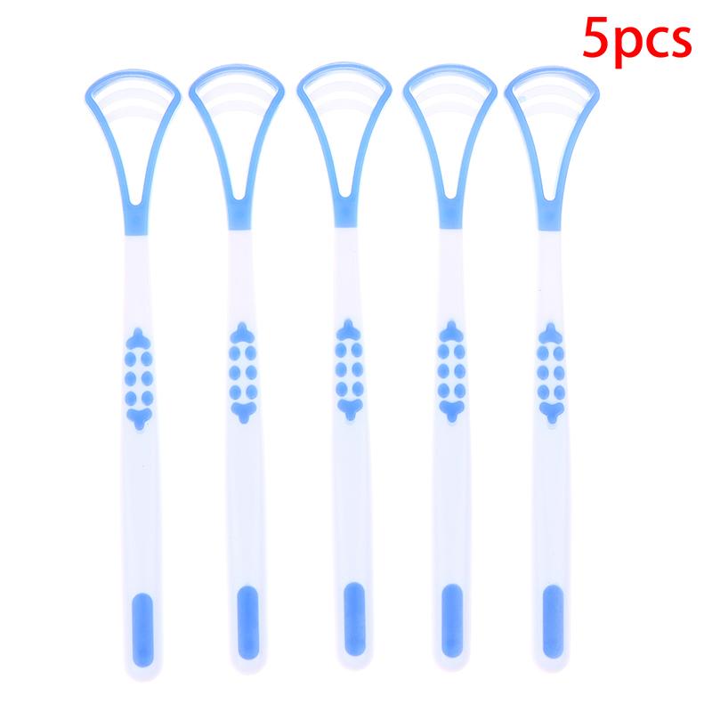 

5/10 Pcs Y Shape Silicone Tongue Scraper Brush Cleaning Food Grade Single Oral Care To Keep Fresh Breath 5pcs