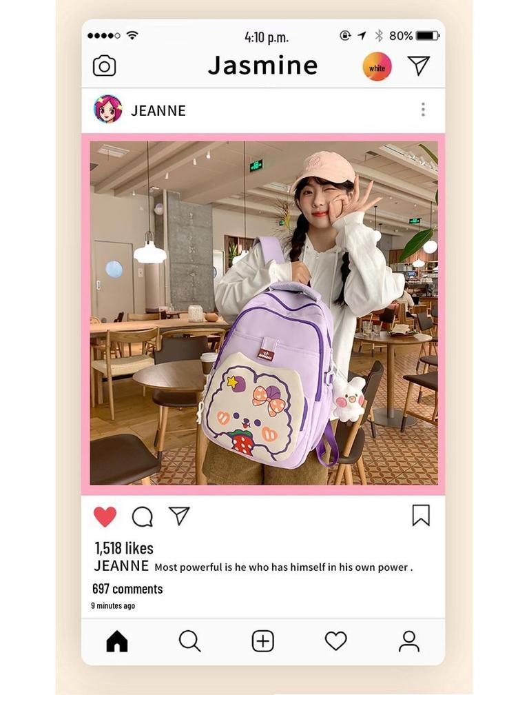 2025 Podzimní Módní Roztomilý Kreslený Školní Batoh s Velkou Kapacitou