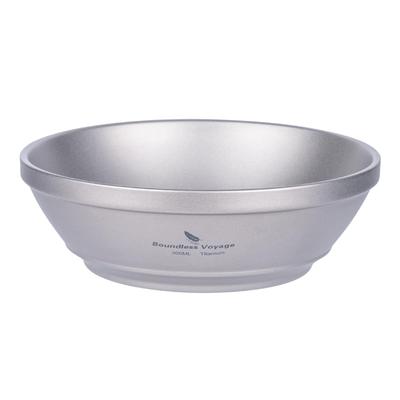 Boundless Voyage Titanium Double Rice Lightweight with Storage Ti1082T Bowl, Double-Walled, Bowl/Ramen Bowl, 300ml, Tableware, Outdoor/Camping Gear,