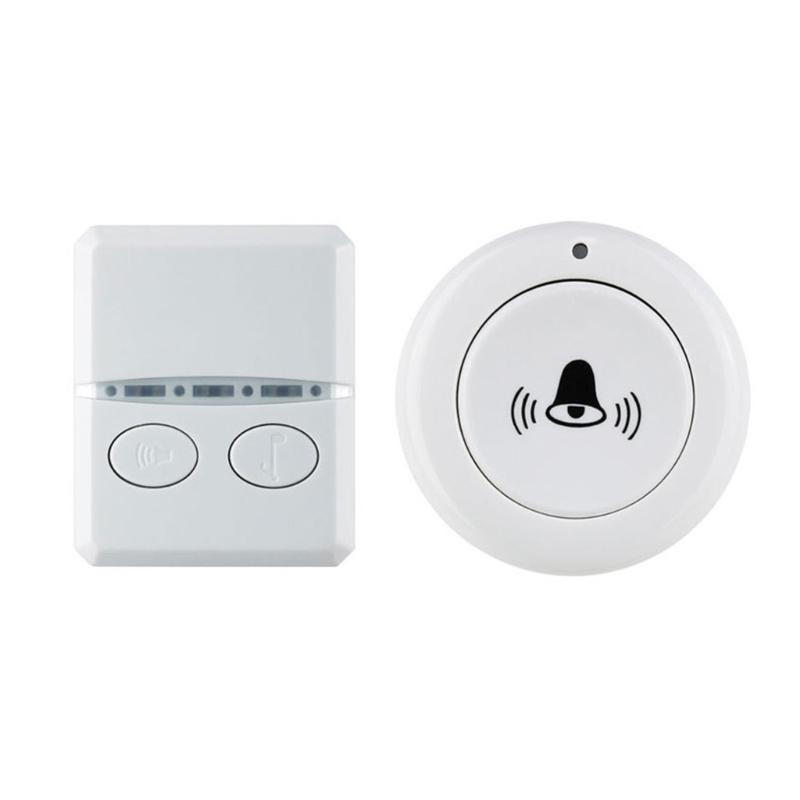 Power Wireless Doorbell with Adjustable Sound Level Long Distances Signal Elegant Designs for Household Use