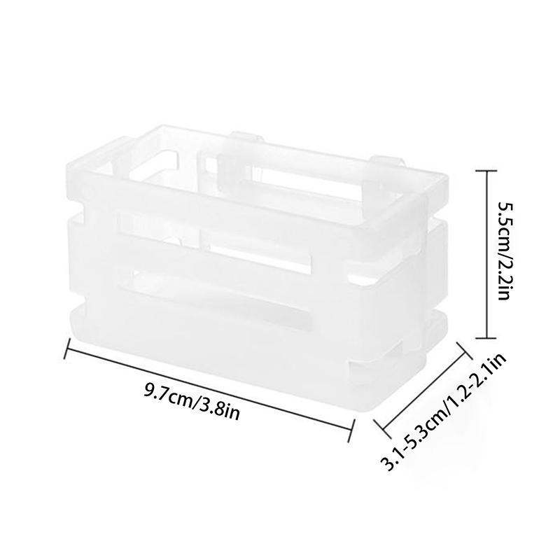Refrigerator Side Door Telescopic Storage Box Cheese Slices Organize Case Snap Type Seasoning Bag Sorting Box Storage Rack