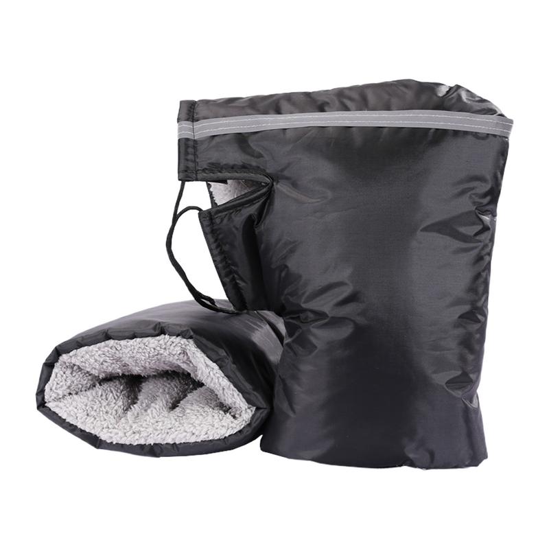 Motorcycle Handlebar Mittens for Winter Windproof Warm Motorcycle Hand Bar Cover Battery Bike Windshield Gloves Handlebar Muffs