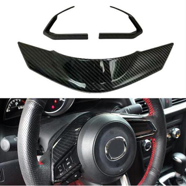 For Mazda CX-3 CX3 Dashboard mid console Gear Shift Frame Air Conditioning AC Vents Steering Wheel Panel speaker Cover Trim