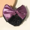 Professional Two-Color Bow Hair Clip for Flight Attendants, Receptionists, and Salespersons