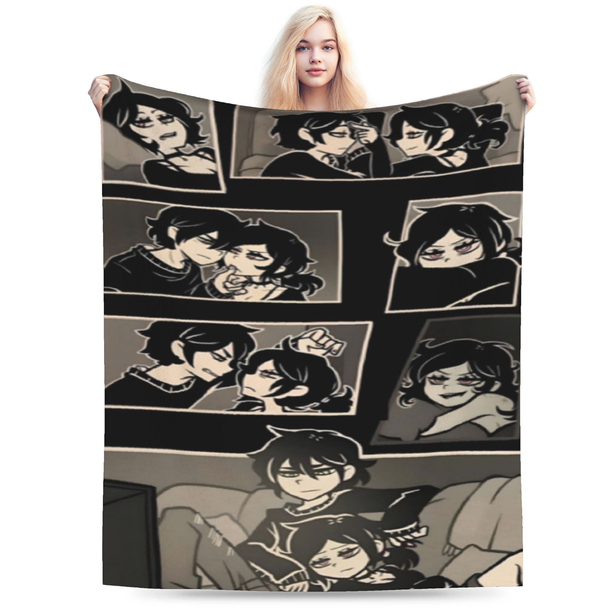Soft Cozy Blankets Plane Travel TCOA-The Coffin Of A-Andy And Leyley Throw Blanket Funny Bedspread For Bedroom 75X95CM