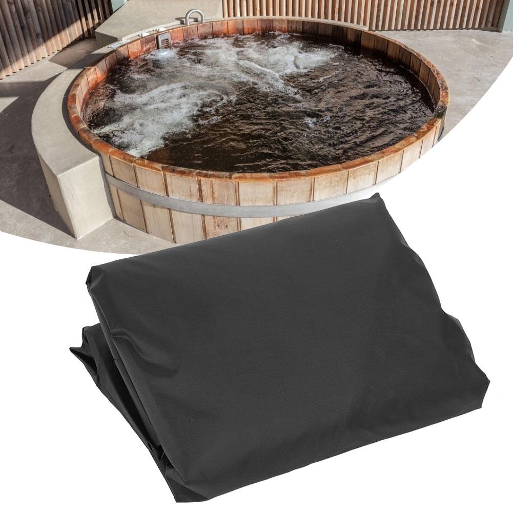 Outdoor Round Tub Hot Spring Spa Bath Dustproof Cover Waterproof