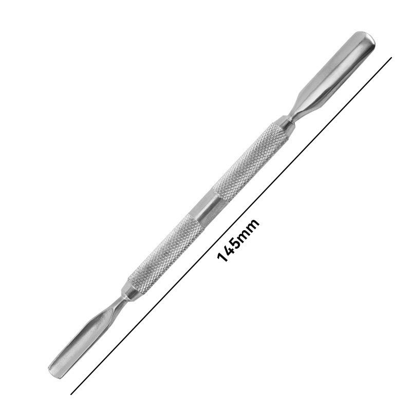 Stainless Steel Dual-End Nail Cuticle Pusher and Remover Tool