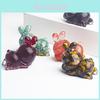 Crystal Rabbit Figurine Gift For Home Office Decor With Natural Gemstone Material