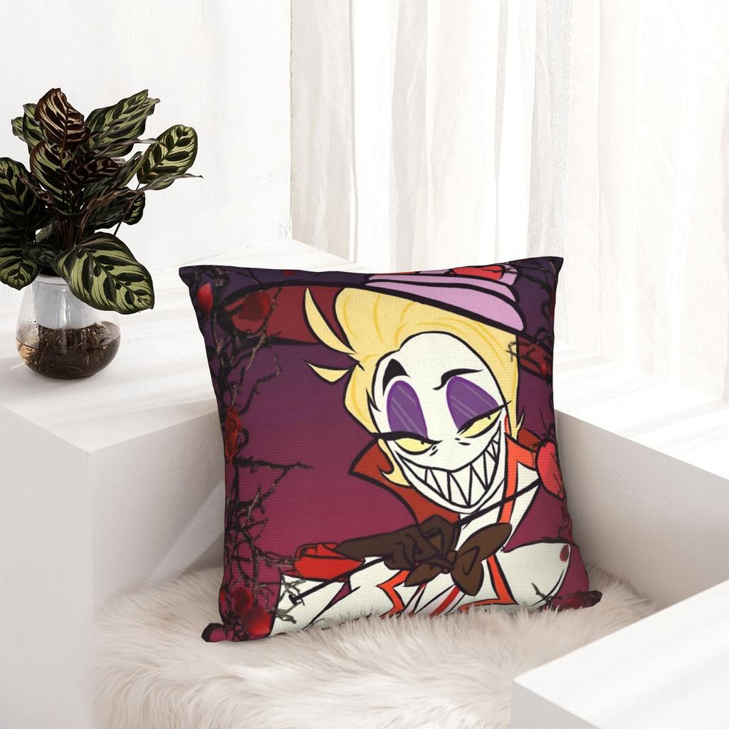 Lucifer Hazbins Hotels Pillowcase Printed Polyester Cushion Cover Decoration Pillow Case Cover Home Square 45X45cm
