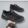 Men's Shoes New Autumn Breathable Leather Mesh Casual Shoes Sports Mountaineering Shoes Light Labor Insurance Shoes