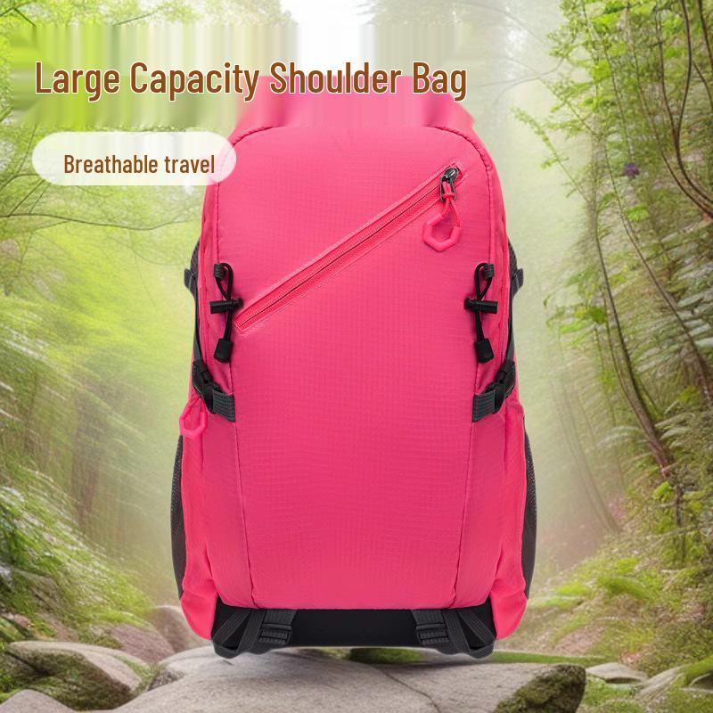 Spine Protection Large Capacity Outdoor Backpack - Fashionable, Breathable Travel Bag for Mountaineering